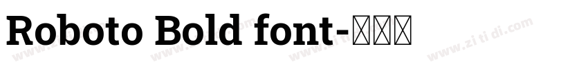 Roboto Bold font字体转换